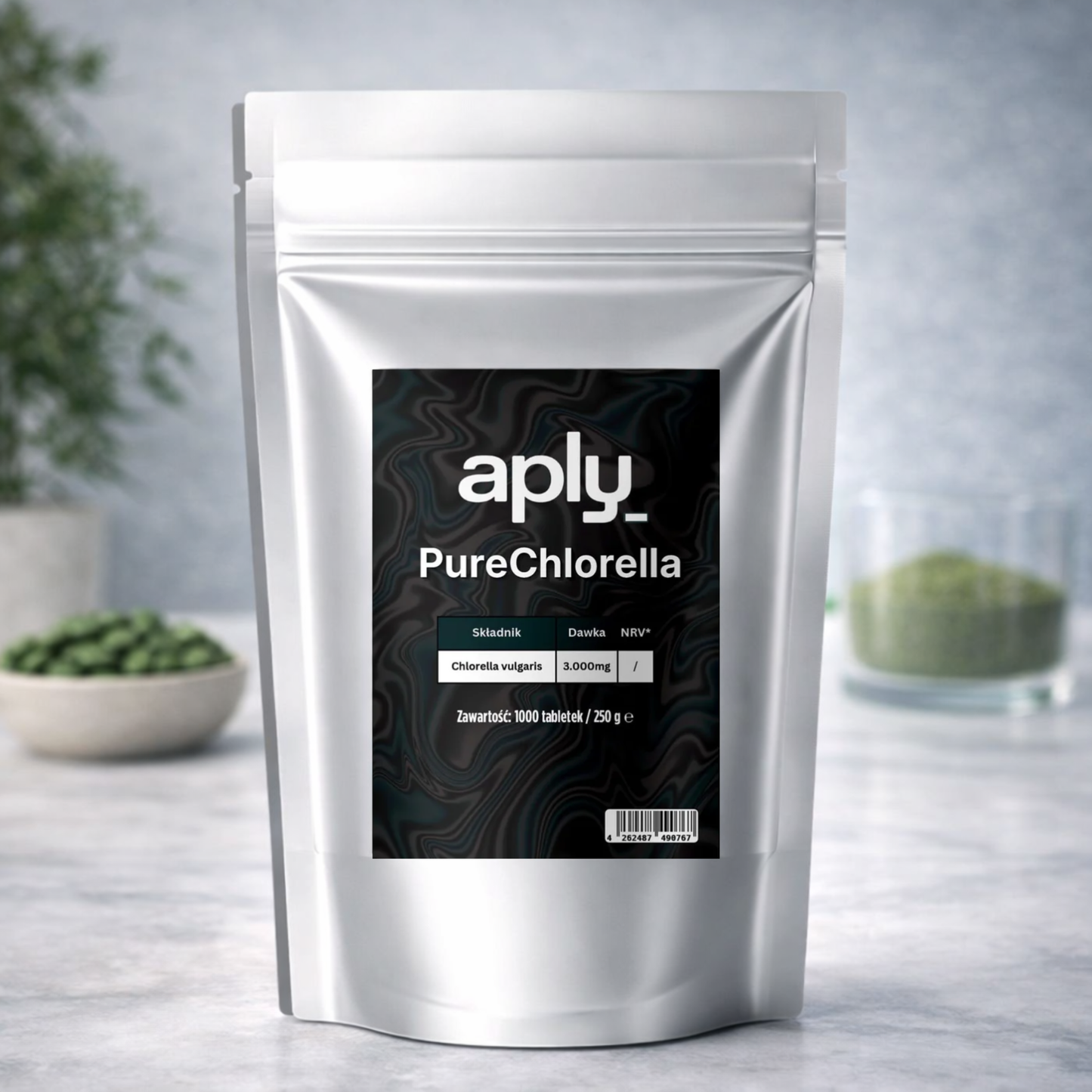 Aply_ PureChlorella Detox Chlorella 1000 tabletek